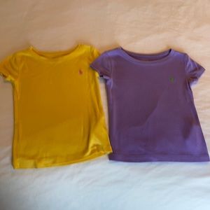 2 Polo Ralph Lauren 4T tops